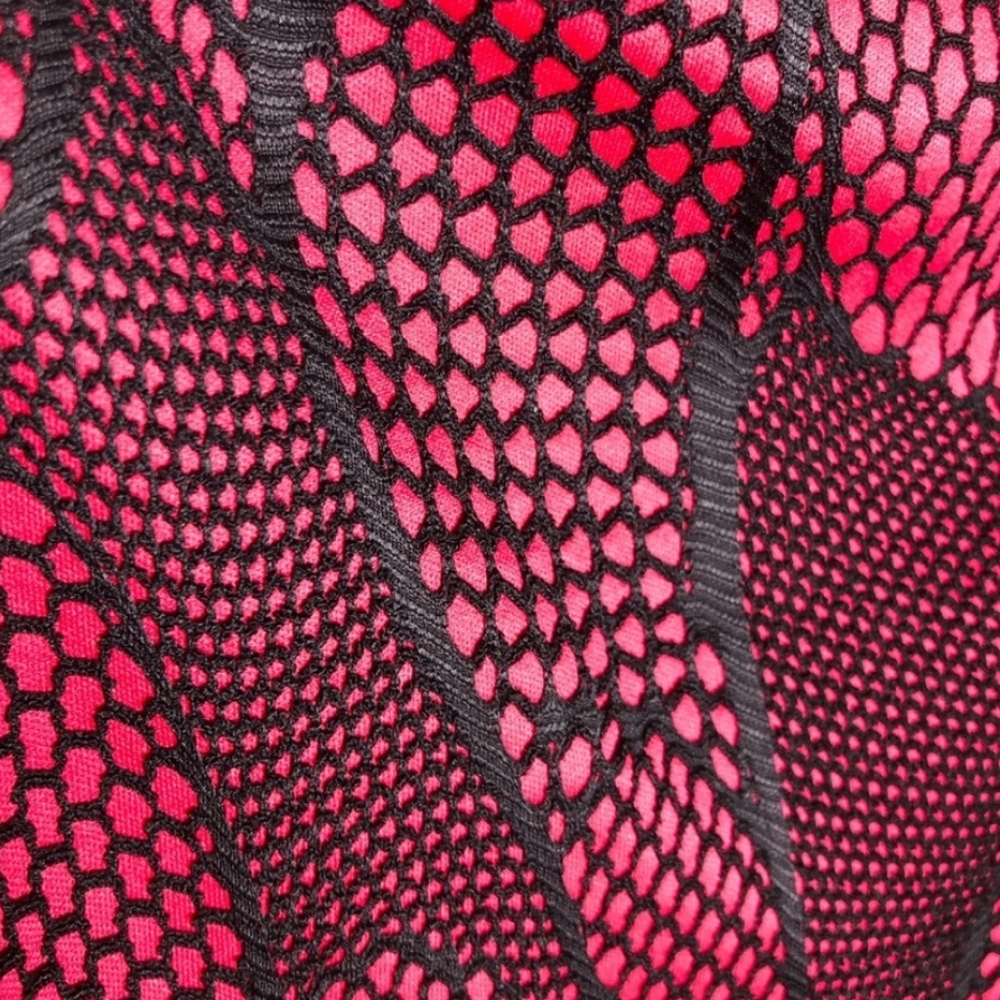 Bailey Blue Nordstrom XL Off Shoulder Mini dress Black/Fuchsia Pink NWT - Picture 5 of 12